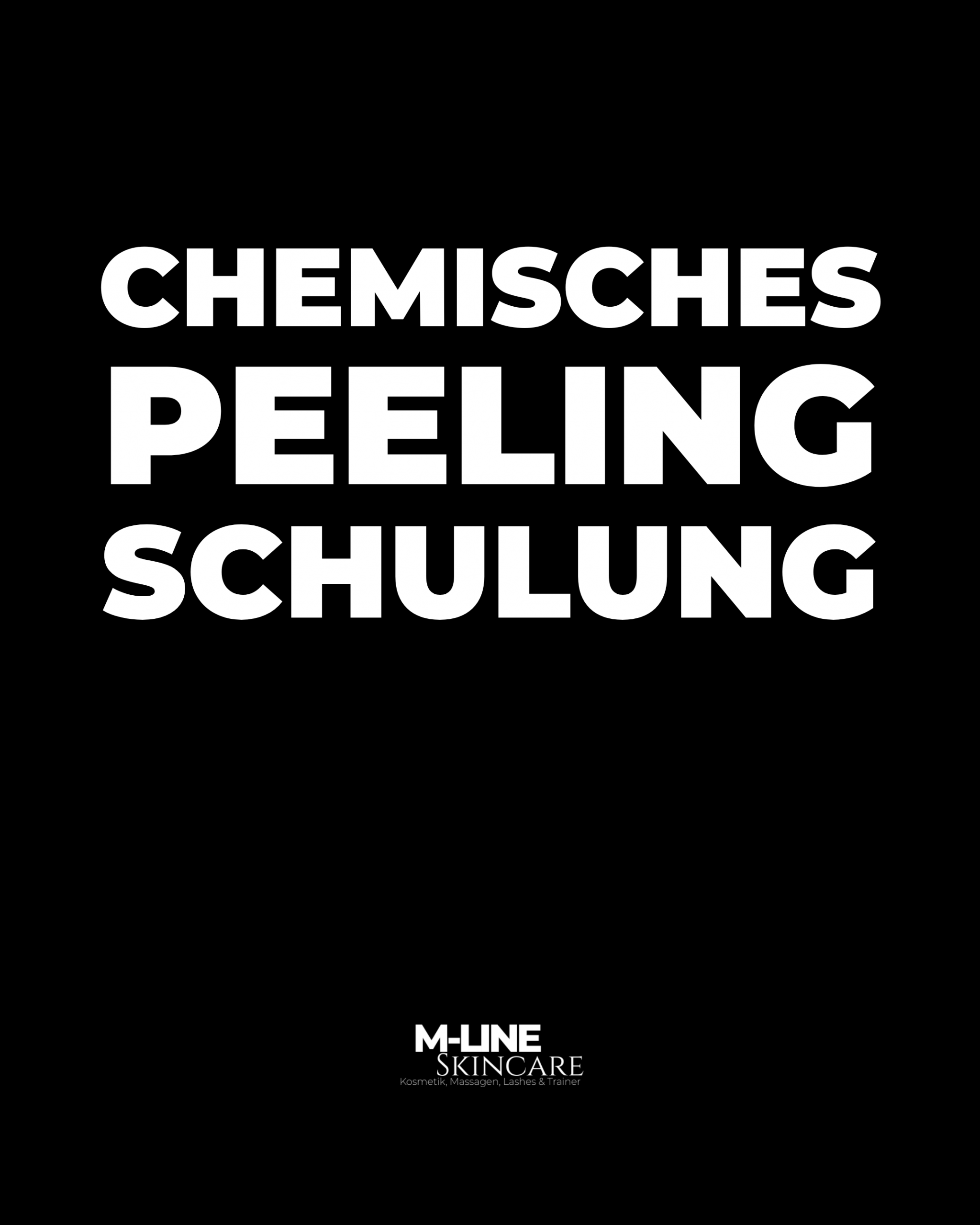 Chemisches Peeling Schulung | Lerne das Treatment professionell anzuwenden
